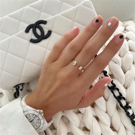 white and black chanel nails|chanel nail polish colors.